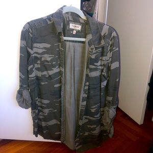 EXPRESS BOYFRIEND FIT CAMO SHIRT